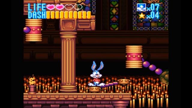 Super Nintendo (Snes) 16-bit Tiny Toon Adventures Buster Busts Loose Stage 3 Castle (Замок)