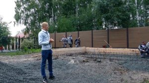 Фундамент для беседки с барбекю. Визуализация беседки и мангальной зоны.