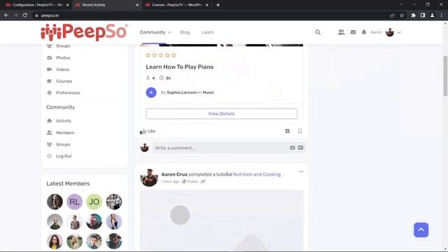 PeepSo Feature Highlights: TutorLMS Integration смотреть онлайн