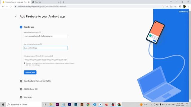 Firebase Course in Hindi 2023 | Connect Firebase to Android App | Lecture 3 смотреть онлайн