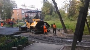 Асфальтоукладчик асфальтирование дороги спецтехника paver asphalt paver