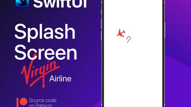 Virgin splash screen concept in swiftUI смотреть онлайн