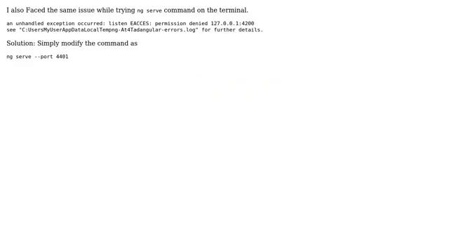 How to fix `listen EACCES: permission denied` on any port? (8 Solutions!!) смотреть онлайн