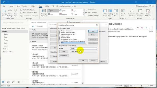 Outlook Office 365 - How to assign different colors to different senders' e-mails смотреть онлайн