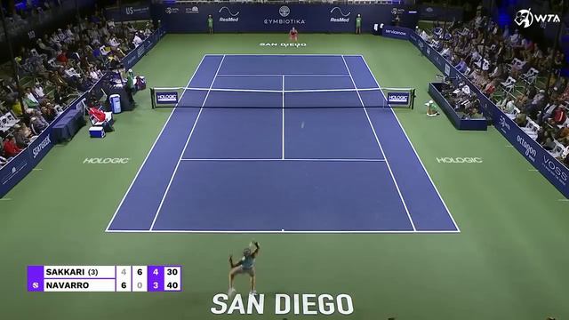 Maria Sakkari vs. Emma Navarro | 2023 San Diego Quarterfinal | WTA Match Highlights смотреть онлайн