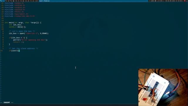 Tutorial: Access the I²C bus on GNU/Linux with C смотреть онлайн
