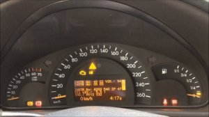 Скрытое сервисное меню Mercedes C-Class W203 и отключение системы стабилизации