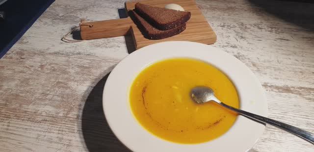 Суп-пюре из тыквы