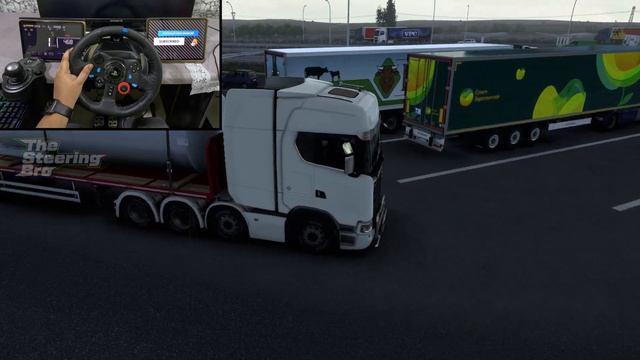 Trucking In Early Morning - Feel The Rain | Euro Truck Simulator 2 | G29 Steering Wheel Gameplay