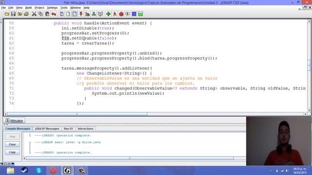 ProgressBar en JavaFX - Utilizando Hilos смотреть онлайн