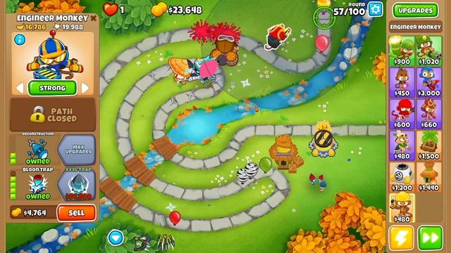 How to beat Park Path on Impoppable! (No Monkey Knowledge) Bloons TD 6 смотреть онлайн