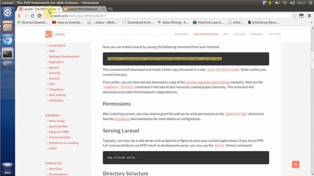 Tutorial Framework Laravel : Cara install laravel di linux ubuntu смотреть онлайн