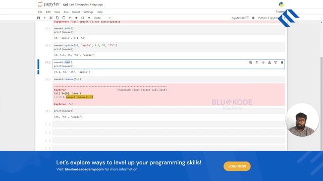 Learn Set in Python (Tamil) | Python For Beginners | Bluekode Academy | #11 смотреть онлайн