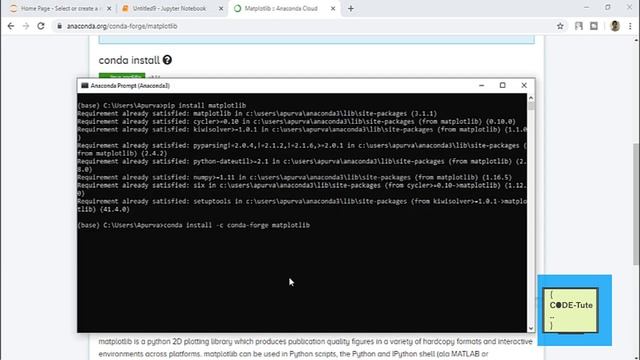 installation of library in anaconda, python , pip, conda and navigator смотреть онлайн