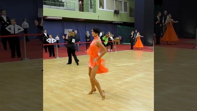 Ча-ча-ча / Соло Леди, Латина (D) финал - Чемпионат БФТ 2023 / спортивные бальные танцы смотреть онлайн