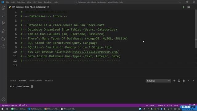 Learn Python in Arabic #117 - Databases - Intro About Databases смотреть онлайн