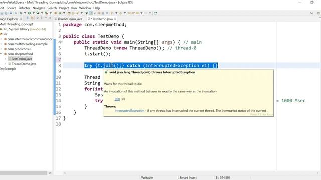 Java Tutorial: join() method of Thread class in java, You can not miss this | part 72 смотреть онлайн