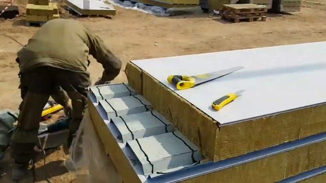 Монтаж сэндвич-панелей. смотреть онлайн