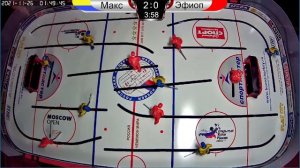 Восьмой этап чемпионата по настольному хоккею.