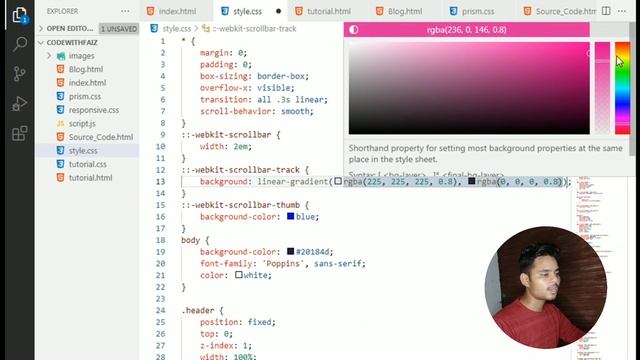 How to Make a custom Scrollbar using css смотреть онлайн