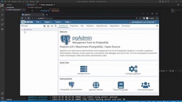 How to create a docker-compose setup with PostgreSQL and pgAdmin4