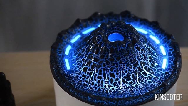 3D Fire Volcanic Aroma Diffuser Portable Flame Volcano Humidifier With Remote Control смотреть онлайн