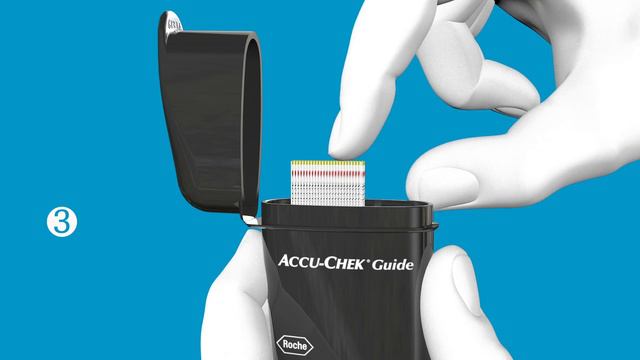 Accu-Chek Guide: Ways to remove test strip mg/dL смотреть онлайн