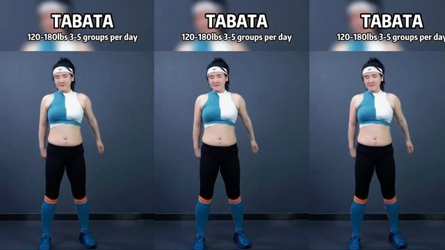 TABATA exercise, stick to it for 7 days, so thin that even your friends don't know you смотреть онлайн