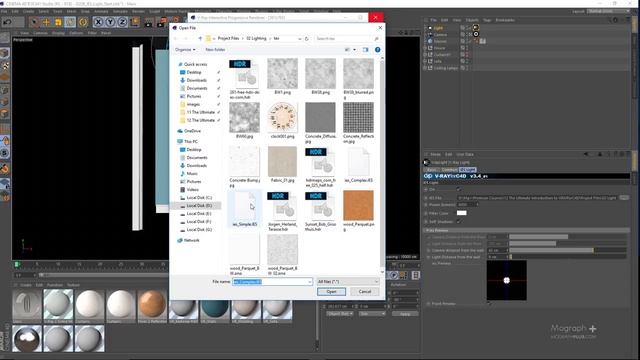 Tutorial No.79 : VRAYforC4D 3.4 Free Lighting Course | IES Light | (Part 6 of 8 ) смотреть онлайн