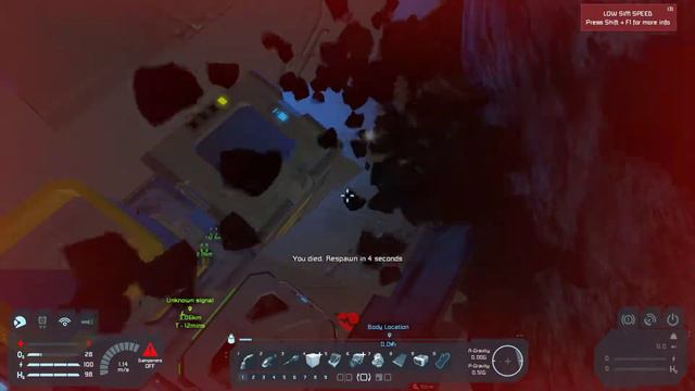 Crashing into an asteroid. (Space Engineers) смотреть онлайн