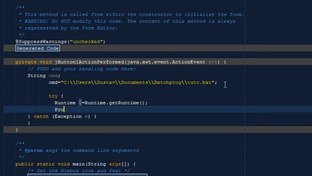 Exécuter un fichier .bat ou .exe en java смотреть онлайн
