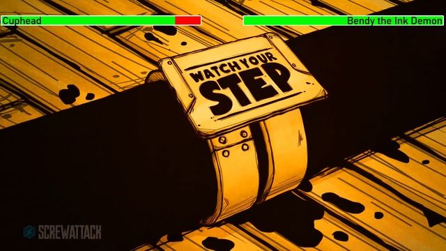 Cuphead Vs. Bendy With Healthbars