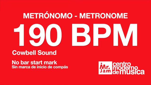 190 BPM Metronome | Metrónomo 190 BPM | Métronome 190 BPM | 190 बीपीएम मेट्रोनोम смотреть онлайн