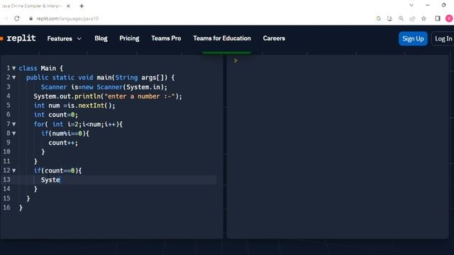 How TO Check Number is Prime or Not simple coding solution java смотреть онлайн