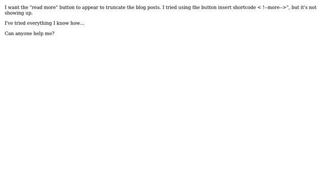 Wordpress: Read more button not working смотреть онлайн