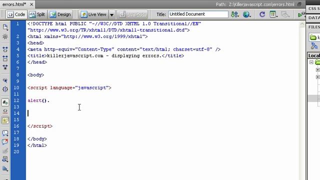 04 javascript errors part 1 смотреть онлайн