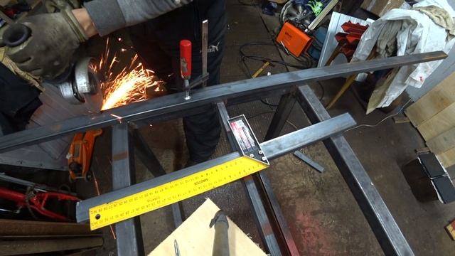 Верстак из профильной трубы в гараж своими руками