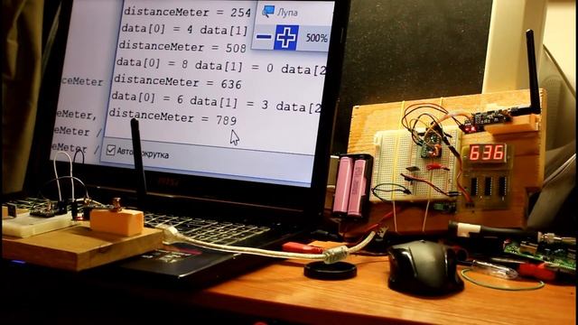 Testing of radio modul nRF24L01 for transmitter & receiver смотреть онлайн