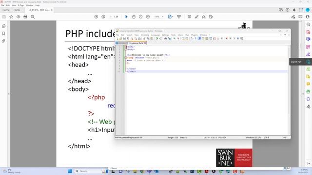 PHP03 - include and require examples смотреть онлайн