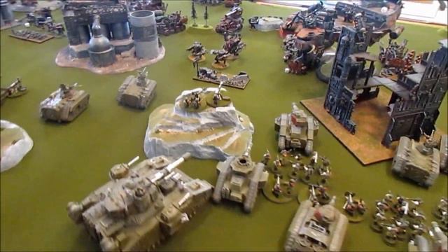 Warhammer 40k Astra Militarum vs Orks 20000 + pts Apocalypse Battle Report смотреть онлайн