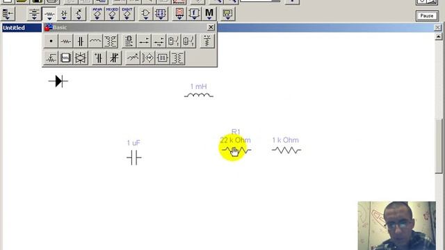 Electronics Workbench задача основных технических параметров компонентам