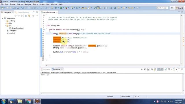 How to get the Name of the Array Object? | Java Array (Name of the Array Object) | Java Tutorial смотреть онлайн