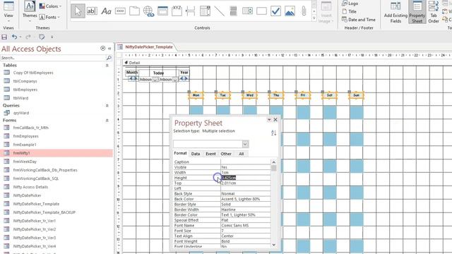 Nifty Date Picker Template - Nifty Access смотреть онлайн