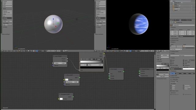 How to make a Gas Planet with Rings in Blender!!! смотреть онлайн