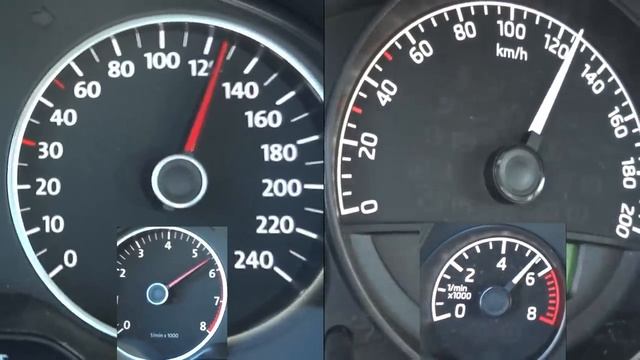VW Polo vs Skoda Citigo Acceleration 0-100 Top Speed compared смотреть онлайн
