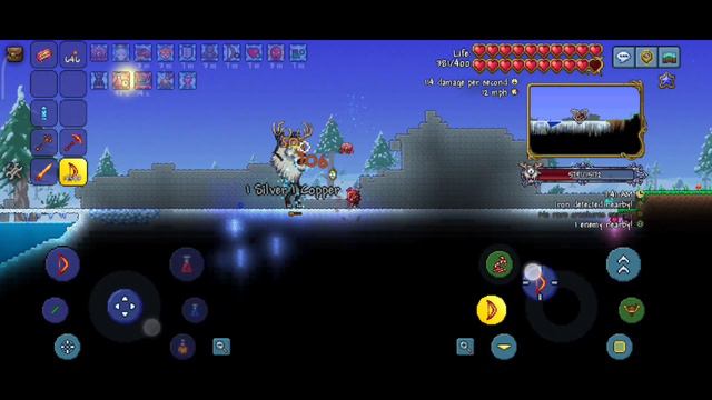 Terraria mobile 1.4.4 Deerclops master mode смотреть онлайн