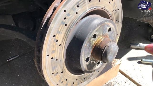 Change Brakes On Mercedes CL550 W216 W221 S550 | MrCarMAN