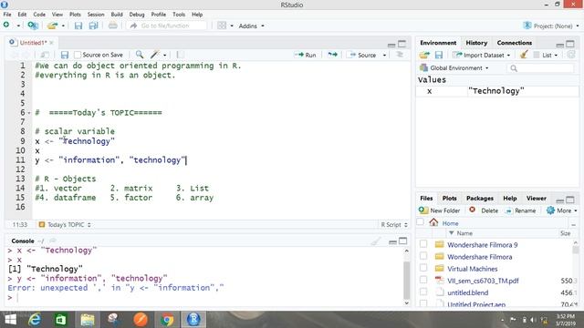 #3 R - Scalar Variables and R - Objects | in Tamil смотреть онлайн