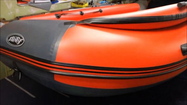 Лодка ПВХ Риф 360 Ф НДНД красно-серая смотреть онлайн