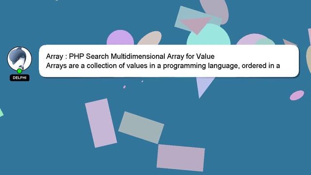 Array : PHP Search Multidimensional Array for Value смотреть онлайн